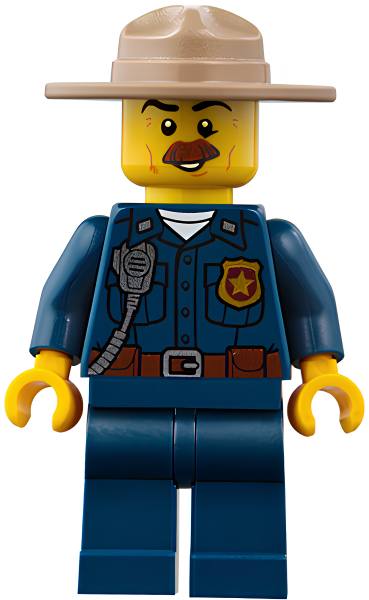 Минифигурка Lego Mountain Police - Police Chief Male cty0870